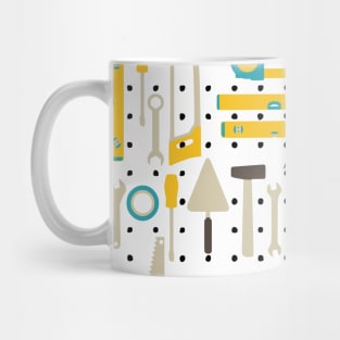 Construction Tools Pattern Mug